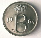 1964 BELGIUM 25 CENTIMES - AU/UNC - EXCELLENT Coin - FREE SHIP - LOT RRR