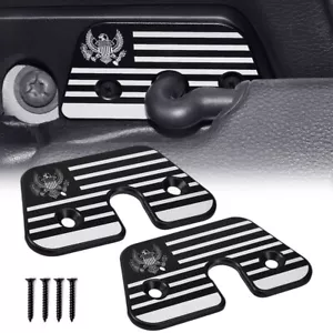 2X Sun Visor Repair Kit Aluminum Alloy Clips For Jeep Wrangler JK JL Gladiator - Bild 1 von 8