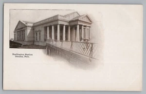 Omaha Nebraska NE Burlington Station Postcard 1901-07 - Picture 1 of 2