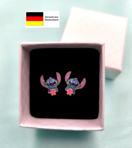 Lilo und Stitch in einer weißen Schachtel für Damen 15mm groß " 1 Paar Ohrringe" - Bild 1 von 2