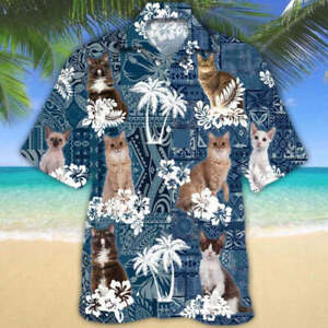 Laperm Cat Breeds 3D Hawaii Shirt Halloween Gift Christmas Gift Best Price