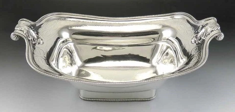 Antique 1809 Georgian Irish Sterling Silver Large Centerpiece or Serving Bowl Cover