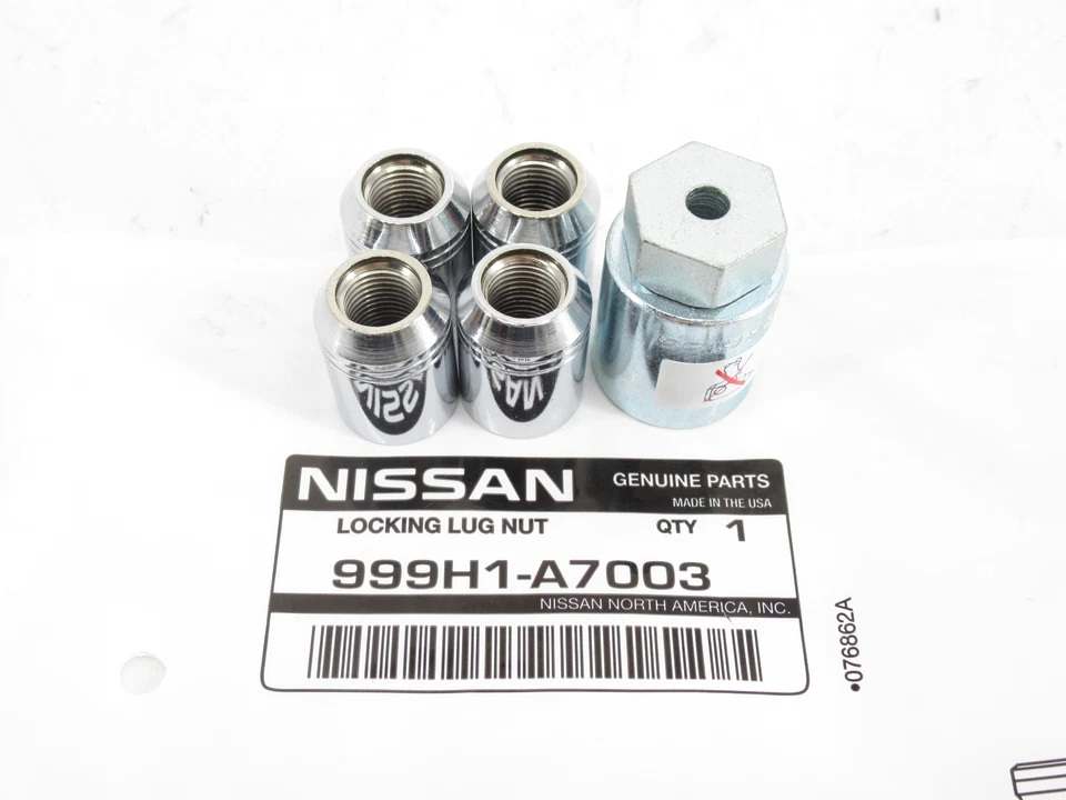 Juego de tuercas de bloqueo de rueda de seguridad originales OEM Nissan Infiniti 999H1-A7003 Foto 1 de 4