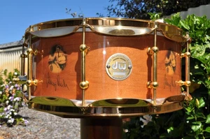 Rare DW Buddy Rich Snare Drum 14x5.5 Solid Maple Gold Hardware from 2006 UNUSED! - Picture 1 of 16