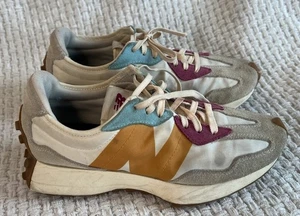 NEW BALANCE 327 Mujer Tenis Zapatos Crema Multicolor Talla 8.5 - Imagen 1 de 14