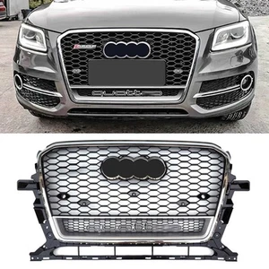 RSQ5 Quattro Style Honeycomb Front Bumper Grille Fit For Audi Q5 SQ5 2013-2016 - Picture 1 of 5
