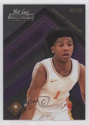 2021-22 Wild Card Alumination Rising Sons Purple /125 Kennedy Chandler #RS-17 - Image 1 of 2