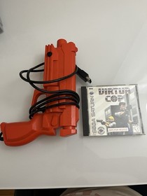 Sega Saturn Virtua Cop With Light Gun
