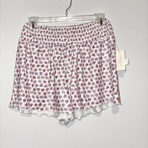 Altar’d State Candy Heart Print Pajama Lounge Shorts pink purple size small - Picture 1 of 5