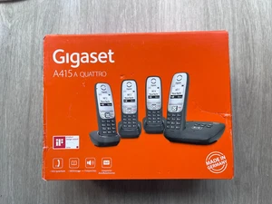 Gigaset A415A Quattro Cordless Phone Black - Afbeelding 1 van 4