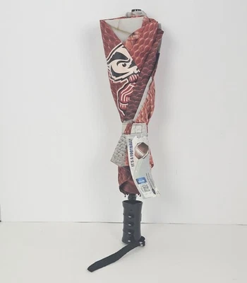 Wisconsin Badgers Game Day Raingear Fútbol En Forma Paraguas 48" Storm Duds Nuevo  Foto 1 de 4