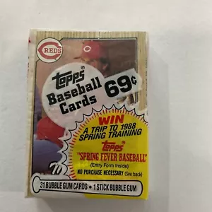 1987 Topps Sealed Cello Pack Pete Rose on Front Pete Rose Cincinnati Reds⚾️♨️B - Bild 1 von 8