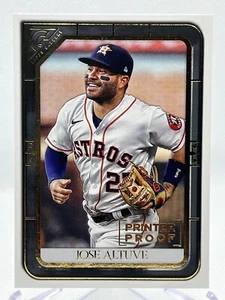 JOSE ALTUVE 2021 Topps Gallery Baseball #83 PRINTER PROOF Parallel - Picture 1 of 2