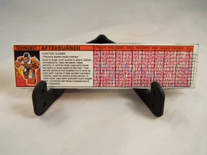 TRANSFORMERS GENERATION 1, G1 AUTOBOT PARTS AFTERBURNER TECH SPECS - Picture 1 of 1