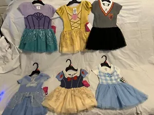 Menge 6 Disney Kleinkind Dorothy Cinderella Schneewittchen Cosplay Kleid 2T Hermine - Bild 1 von 7