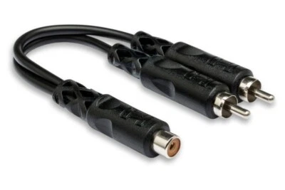 Hosa YRA-105 RCA Female to Dual RCA Male Adapter - Image 1 of 2