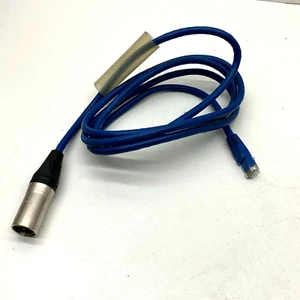 Cable de cable de conexión Ethernet DMX a CAT6 RJ45 de 5 pines, macho/macho, azul 6 ft - Imagen 1 de 8