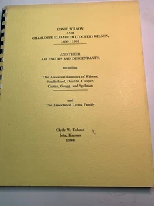Genealogy Ancestral History Of Wilson Lyons Dunkin Cooper Family Indiana - Foto 1 di 12