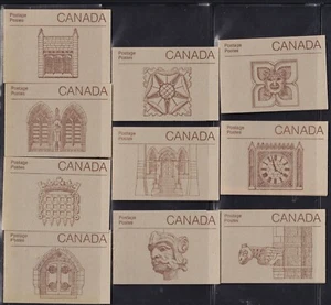 BOOKLET BK88a, PARLIAMENT, SET WITH 10 DIFFERENT COVERS - Picture 1 of 2