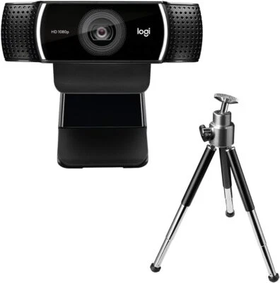 Logitech C922 Pro Stream Webcam, HD 1080p30fps or HD 720p60fps Hyperfast Streami - Image 1 of 3