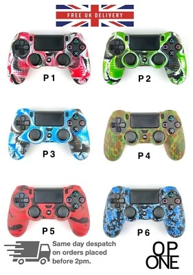 Neu PS4 Silikon Camo Skin Cover Hülle für PlayStation 4 / Slim Controller - Bild 1 von 2