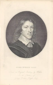 Grabado de John Evelyn Esq de "Anécdotas de la pintura en Inglaterra..." - Imagen 1 de 1