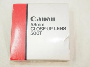 Canon 58mm Close-up Lens 500T for 80-200mm f4, 300mm f5.6 FD Lenses - Picture 1 of 2