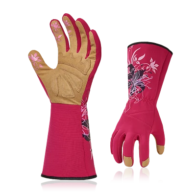 Vgo 1Pair Synthetic Leather Gardening Gloves, Washable Work Gloves (SL7445) - Image 1 of 4