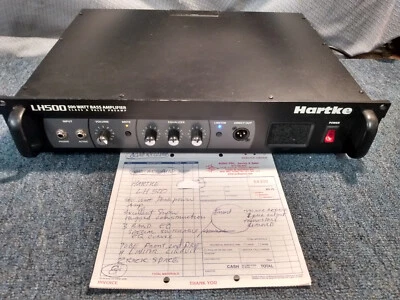 Hartke LH500 500 Watt Rack Mountable Bass Amp head (pro serviced) - Image 1 of 4