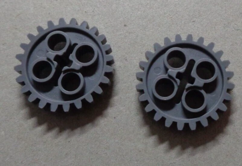 LEGO TECHNIC Parts & Pieces 6133119  24505 Z24 Gear Wheel Dark Stone Grey x2 - Image 1 of 1