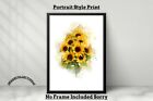 SUNFLOWER  A4 PRINT PICTURE POSTER  WALL ART HOME DECOR UNFRAMED GIFT NEW