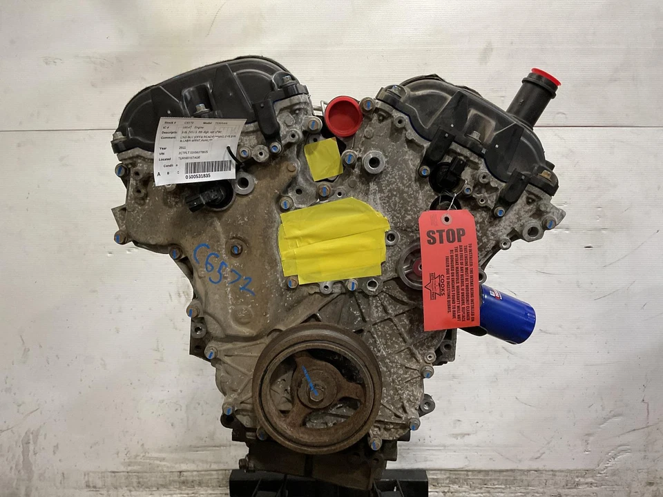 Used Engine Complete Assembly fits: 2011 Gmc Terrain 3.0L VIN 5 8th digit opt LF Foto 1 de 4