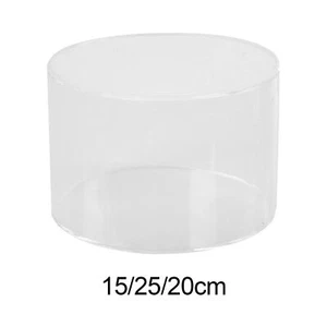 Cylinder Display Riser Round Fillable Tabletop Clear Cake stand Birthday - Picture 1 of 22