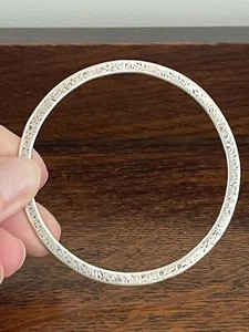 One Of A Kind Custom Handcrafted 925 Sterling Silver Artisanal Bracelet, Unique - Picture 1 of 6