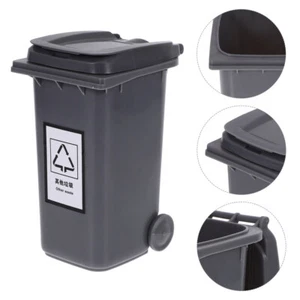 Tisch-Mülleimer, Kleinigkeiten-Halter, kleine Desktop-Aufbewahrungsbox, - Bild 1 von 12