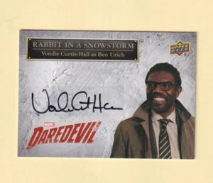 Tarjeta de autógrafos de Daredevil 2018 Upper Deck SS-CH Vondie Curtis-Hall Ben Urich - Imagen 1 de 2