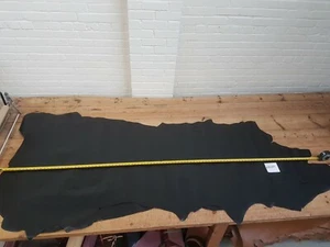 Black Box Cow Side Leather Corrected Grain 1.4-1.6mm Thick Top Quality EB389 - Picture 1 of 8
