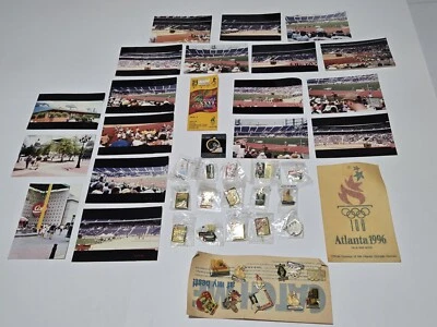 Atlanta Olympics 1996 Collection Lot of 27 Pins, 18 Fan Taken Photos & More! - Image 1 of 4