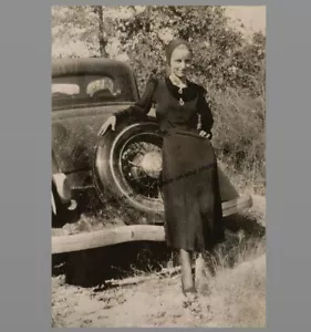 Bonnie Parker Getaway Car PHOTO Gangster Bonnie and Clyde Gang Prohibition Era - Picture 1 of 2