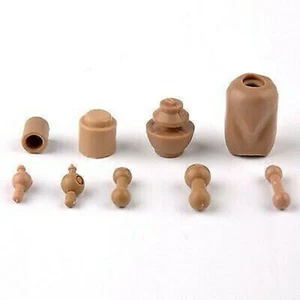 Collo connettore giunto figura maschio 1/6 9pz accessori per action corpo figura 12" - Foto 1 di 9