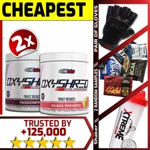 2X OXYSHRED BY EHPLABS 60 SRV THERMOGENIC FAT BURNING WEIGHT LOSS TWIN PACK - Picture 1 of 1