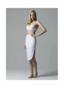 Nuovo con etichette David's Bridal Dominique lunghezza tè slip controllo matrimonio, bianco, 3XL - Foto 1 di 2
