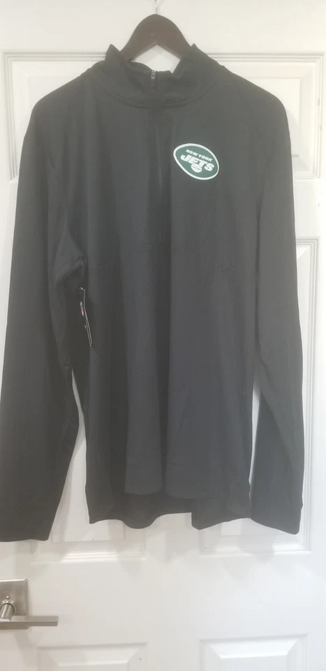 NIKE NEW YORK JETS NFL PERFORMANCE MENS 1/4 ZIP PULLOVER JACKET N025-00A SZ L