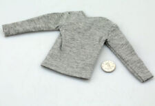 1/6 Scale Clothes Men's Grey Long Sleeve T-shirt Model for 12" Male Figure