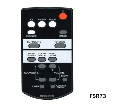 Substitua o controle remoto para barra de som YAMAHA FSR73 ZP80760 YAS-105 SRT-700 ATS1050 - Imagem 1 de 4