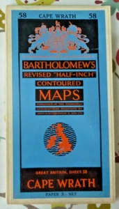 Bartholomews Paper Map Cape Wrath Sheet 58 Ullapool - Imagen 1 de 1