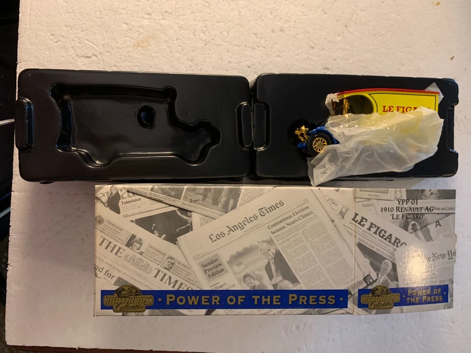 1910 RENAULT AG - LE FIGARO - YPP-01 - Matchbox Power Of The Press - NEW - Image 1 of 1