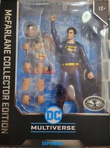 💔🩶Mcfarlane DC Multiverse Collector SUPERMAN: The Movie 1978 PLATINUM Edition - Picture 1 of 4