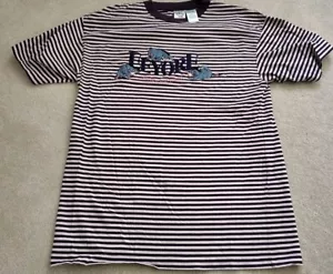 Vintage Disney Pooh Eeyore Vintage Purple Striped Shirt Size Large - Picture 1 of 3