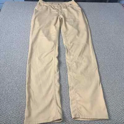 Escada Sport Womens Jeans Size 40 Tan Denim Straight Leg Pockets High Rise - Imagem 1 de 4